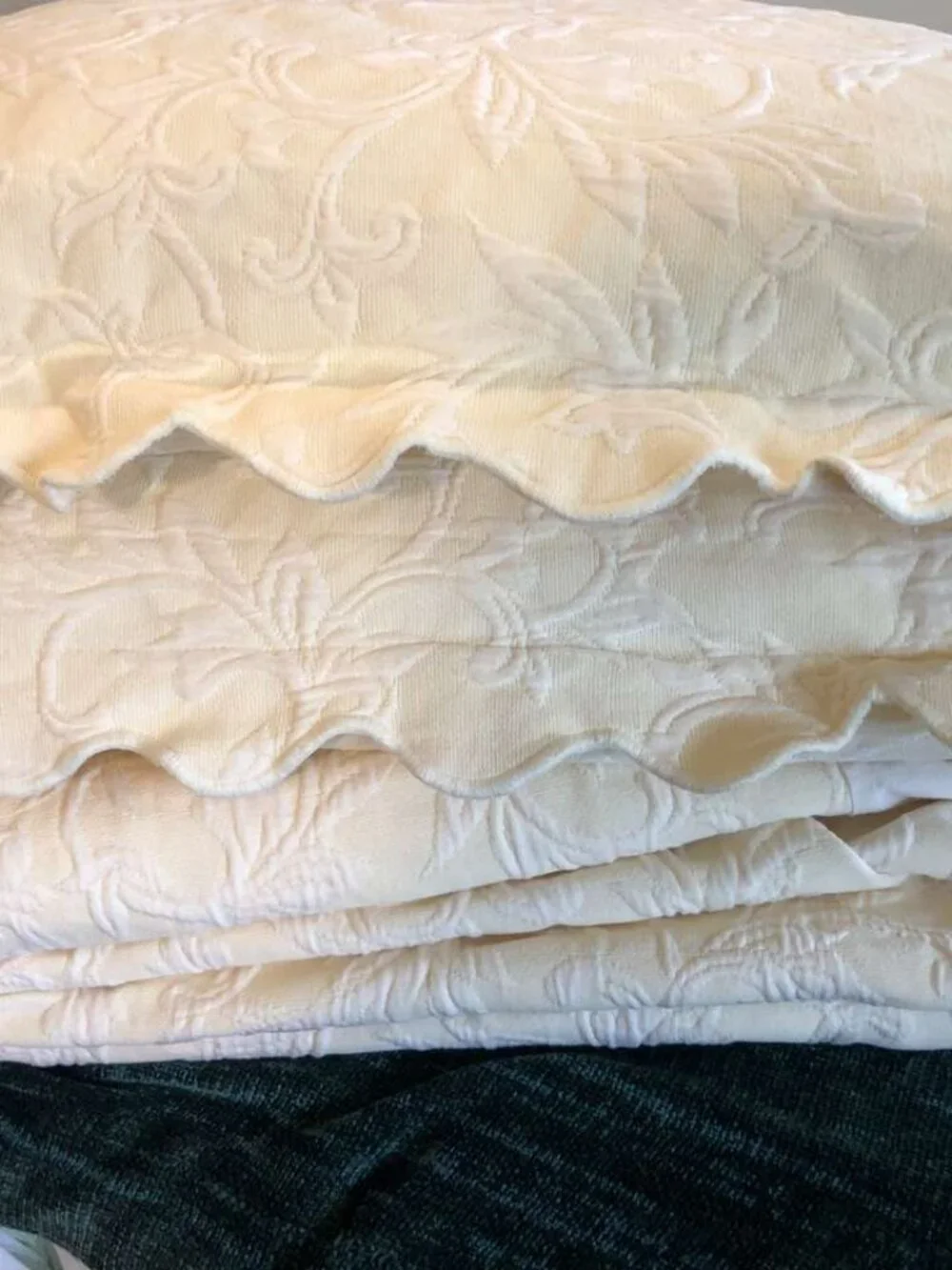 Yellow Quilted Queen Bedding Set from JC Penny's Home Collection